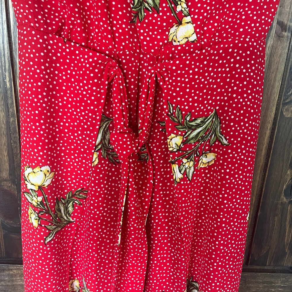 Socialite Floral polka dot jumpsuit - Size L - Picture 7 of 10
